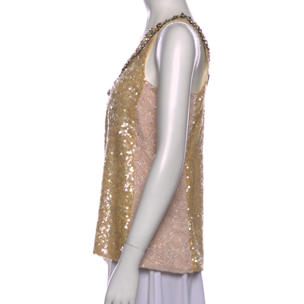 GORGEOUS CHLOE silk scoop neck top-  fits medium/ Large loose fit- QUALITY - Picture 3 of 4